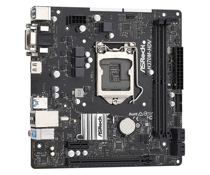 ASRock H370M-HDV LGA1151/ Intel H370/ DDR4/ SATA3&amp;USB3.2/ Micro-ATX-Mainboard 