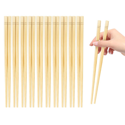 9.5 Inch X 5 Pairs Chopsticks,Reusable,Simplea and Minimalistic Design,More Size Choices 7"/9.5"/12"