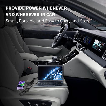 100W USB C Laptop Car Charger for Dell Latitude/Dell XPS, Lenovo Thinkpad/Yoga/IdeaPad, MacBook Pro/Air, HP Spectre/Elitebook, LG Gram, Samsung Acer Asus Chromebook Charger