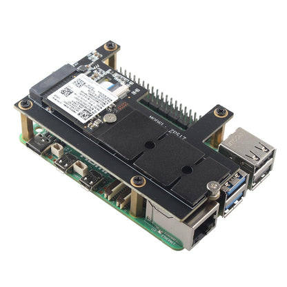 ZDE 2 Stück M.2 NGFF NVMe SSD Längenverlängerungsadapter 2230 auf 2280 SSD-Verlängerungshalterung, Platine, Leiterplatte, Solid-Disk-Konverter für Raspberry Pi und PC