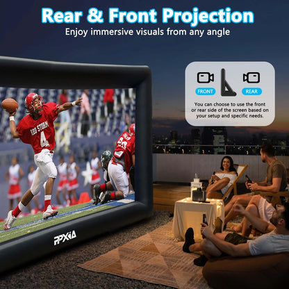 PPXIA Aufblasbare Outdoor-Leinwand (6 m) für Filmabende im Garten, Heimkino, Poolpartys – ideal für Filmabende, Gartenpartys und mehr.
