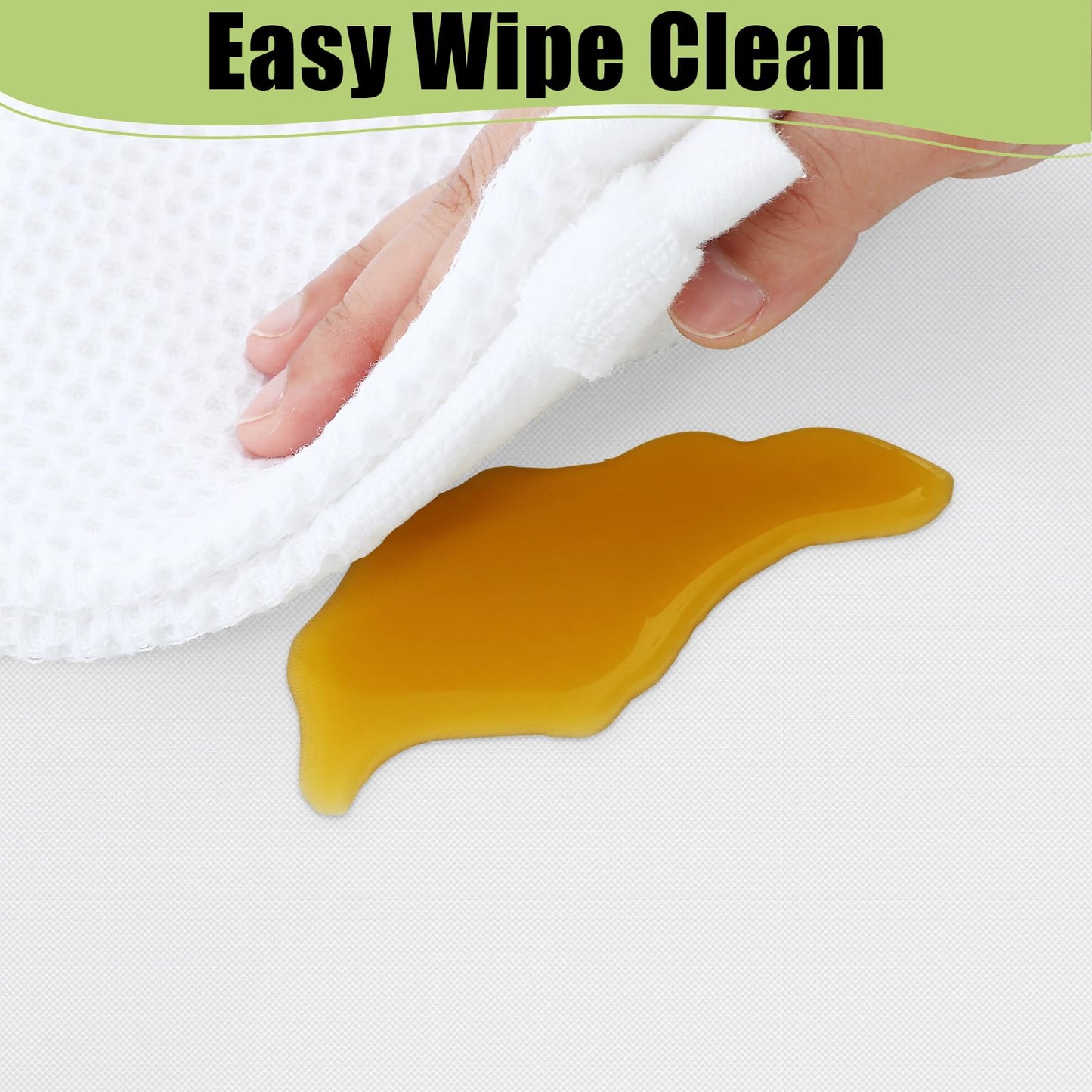 Smiry Einweg-Tischdecken – 6er-Pack, 137 x 274 cm (54 x 108 Zoll), wasserdichte rechteckige Tischdecken für Partys, dekorative Tischabdeckung aus Kunststoff, auslaufsicher und robust, weiß