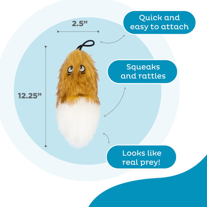 Outward Hound Tail Teaser Ersatzköder für Hunde-Teaserstab, Fuchs 