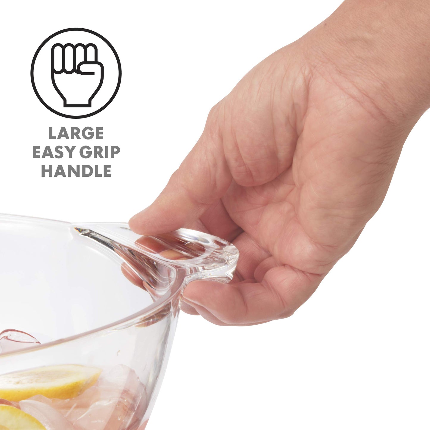 Oggi Acryl-Partywanne in Ovalform – Transparenter Getränkekühler mit Griffen, Weinkühler, Bierkühler, ideale Partywanne für Getränke, Eiswanne für Bars im Innen- und Außenbereich, 47 x 28 cm