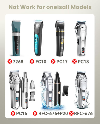 oneisall Geräuscharmes Ersatz-Ladekabel für Hundehaarschneidemaschinen 26225202-003DE/P2/X3/X2/C61/N6/A11/K52NTS