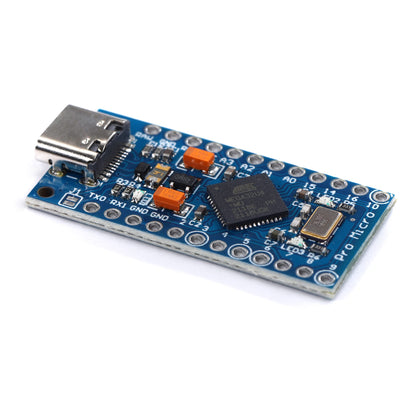 Teyleten Robot Type-C Pro Micro Atmega32U4 5V 16MHz Modulplatine Micro USB Pro Micro Entwicklungsboard Mikrocontroller 3 Stück
