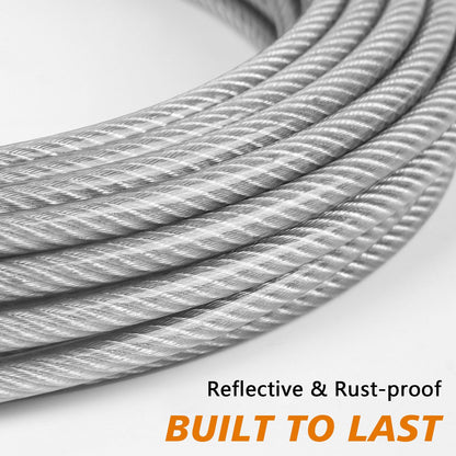 XiaZ Hundeleine, 6 m, robuste Hundekette für den Außenbereich mit abschließbarem Haken, Hundeleine für den Garten, Anbindeleine für kleine, mittlere und große Hunde bis 113 kg