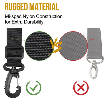 OneTigris Shoulder Straps Replacement Adjustable Strap for Briefcase Messenger Bag (2PC, Black)