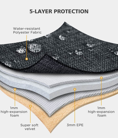 KIZUNA Laptop Sleeve 17 Inch Water-Resistant Computer Case Hand Bag for 17.3" Lenovo Legion 5/5i/Dell G7 17/IdeaPad L340/ HP Gaming Pavilion 17/Envy Laptop 17/Acer Chromebook 317/Asus,Black