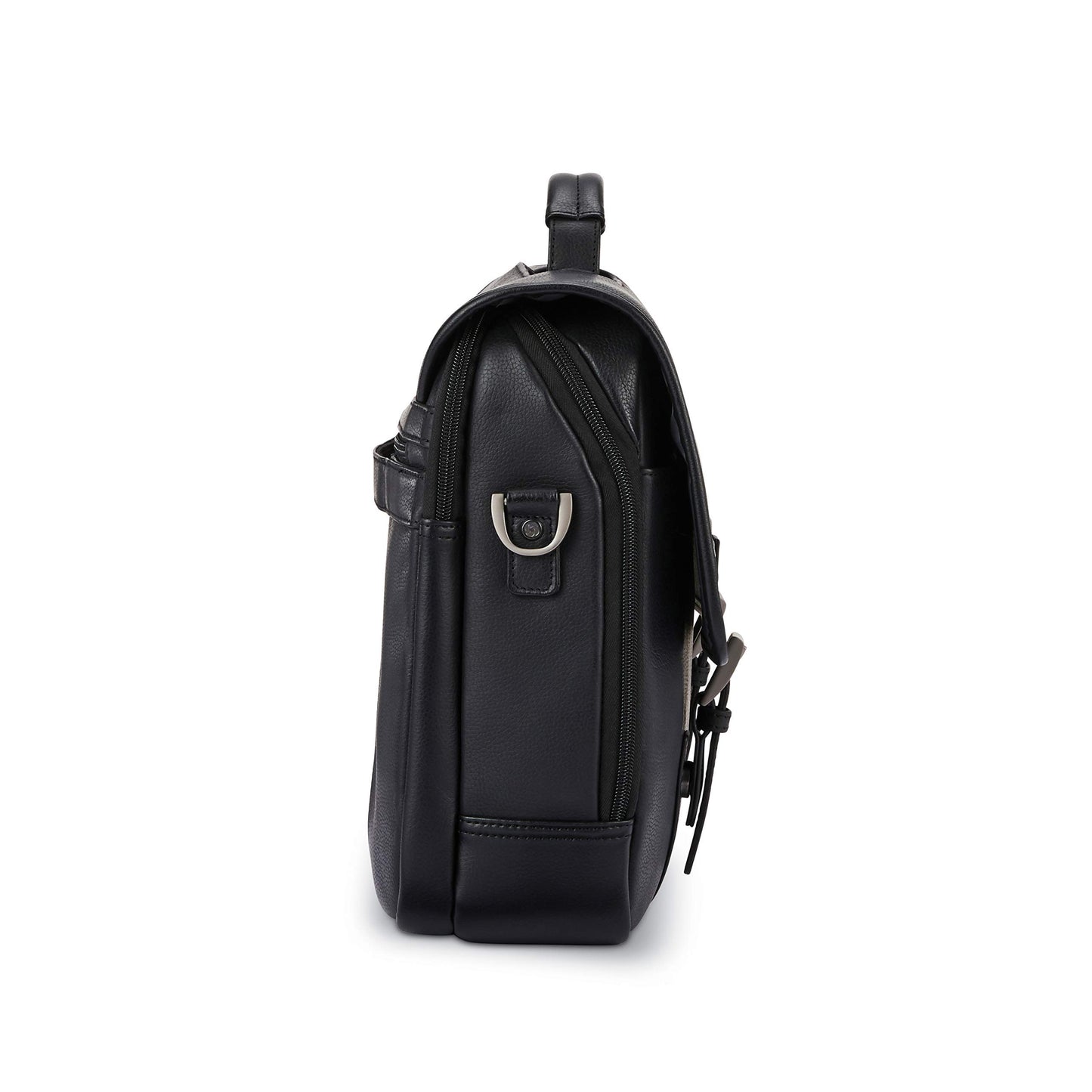 Samsonite Classic Leder-Überwurftasche, Schwarz, Einheitsgröße