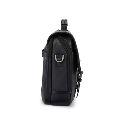 Samsonite Classic Leder-Überwurftasche, Schwarz, Einheitsgröße