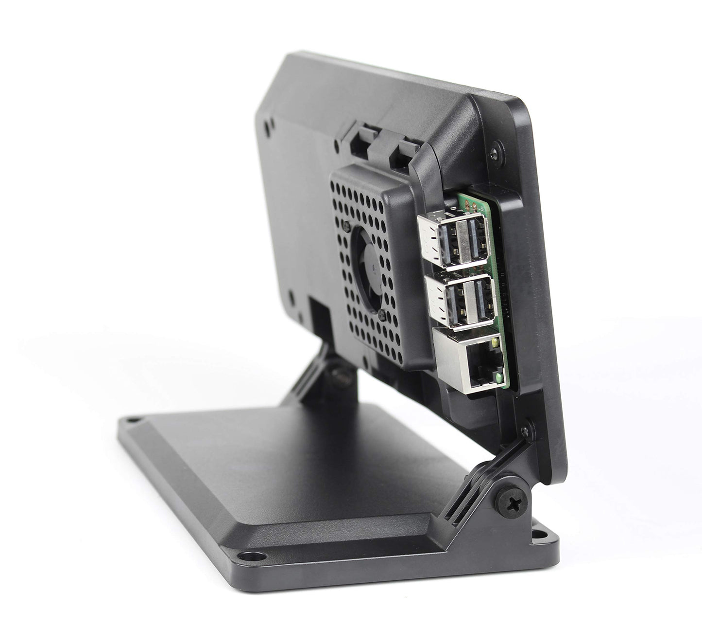 SmartiPi Touch 2 – Gehäuse für das offizielle 7-Zoll-Touchscreen-Display des Raspberry Pi – mit Lüfter