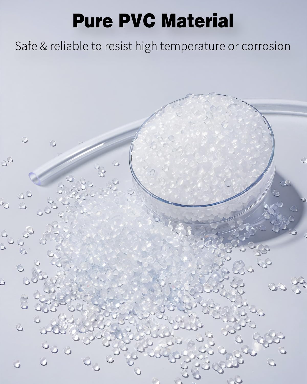 Pawfly Aquarium-Luftschlauch, 2 Meter (6,5 Fuß), Standard 3/16"-Aquariumschlauch für Aquarien-Luftpumpen, flexibler, knickfester PVC-Schlauch für Aquarien, Gärten, Terrarien und Teiche