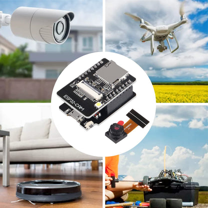 1PCS ESP32-CAM-MB, ESP32-CAM WiFi Bluetooth Board ESP32-CAM-MB Micro USB to Serial Port CH340G with OV2640 2MP Camera Module Dual Mode Compatible with Arduino IDE Arduino Raspberry Pi