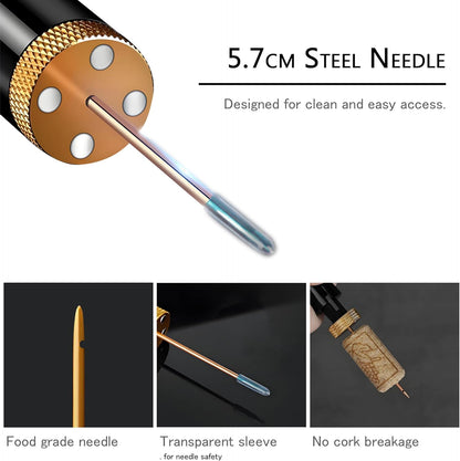 Mini-Weinöffner | Tragbarer Taschen-Weinöffner mit Luftdruckpumpe | Zusammenbaubarer Korkenzieher für schnelles Öffnen in 7 Sekunden | Für Zuhause, Restaurant, Party, Weinliebhaber 