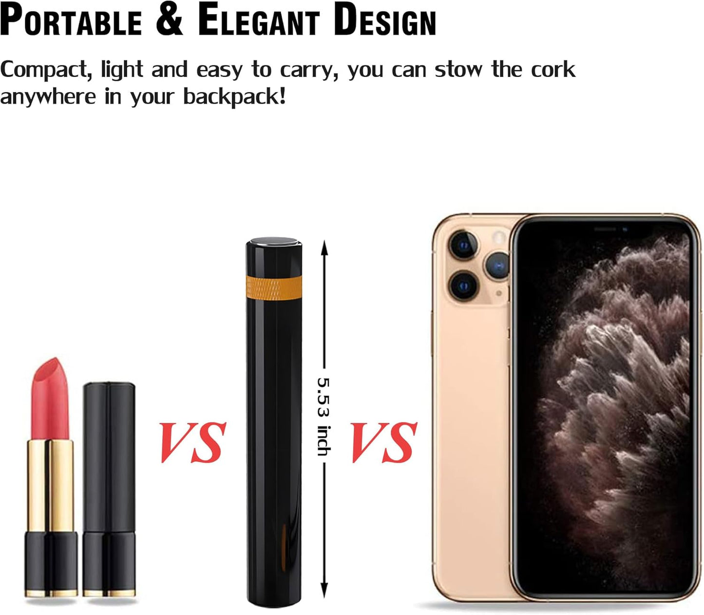 Mini-Weinöffner | Tragbarer Taschen-Weinöffner mit Luftdruckpumpe | Zusammenbaubarer Korkenzieher für schnelles Öffnen in 7 Sekunden | Für Zuhause, Restaurant, Party, Weinliebhaber 