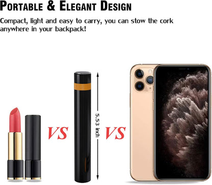 Mini-Weinöffner | Tragbarer Taschen-Weinöffner mit Luftdruckpumpe | Zusammenbaubarer Korkenzieher für schnelles Öffnen in 7 Sekunden | Für Zuhause, Restaurant, Party, Weinliebhaber 