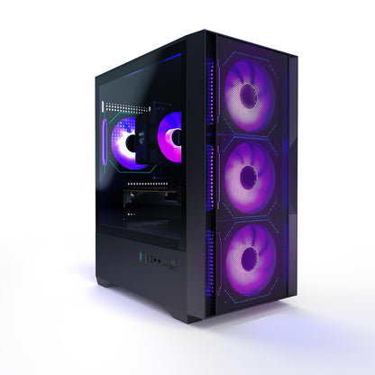 OKAMUS Gaming-PC, i7-CPU, RX 590 8GB-Grafikkarte, 1TB NVMe SSD, 32GB DDR4 ECC RAM, RGB-Lüfter, 550W Netzteil (i7+RX 590+1T +32G)