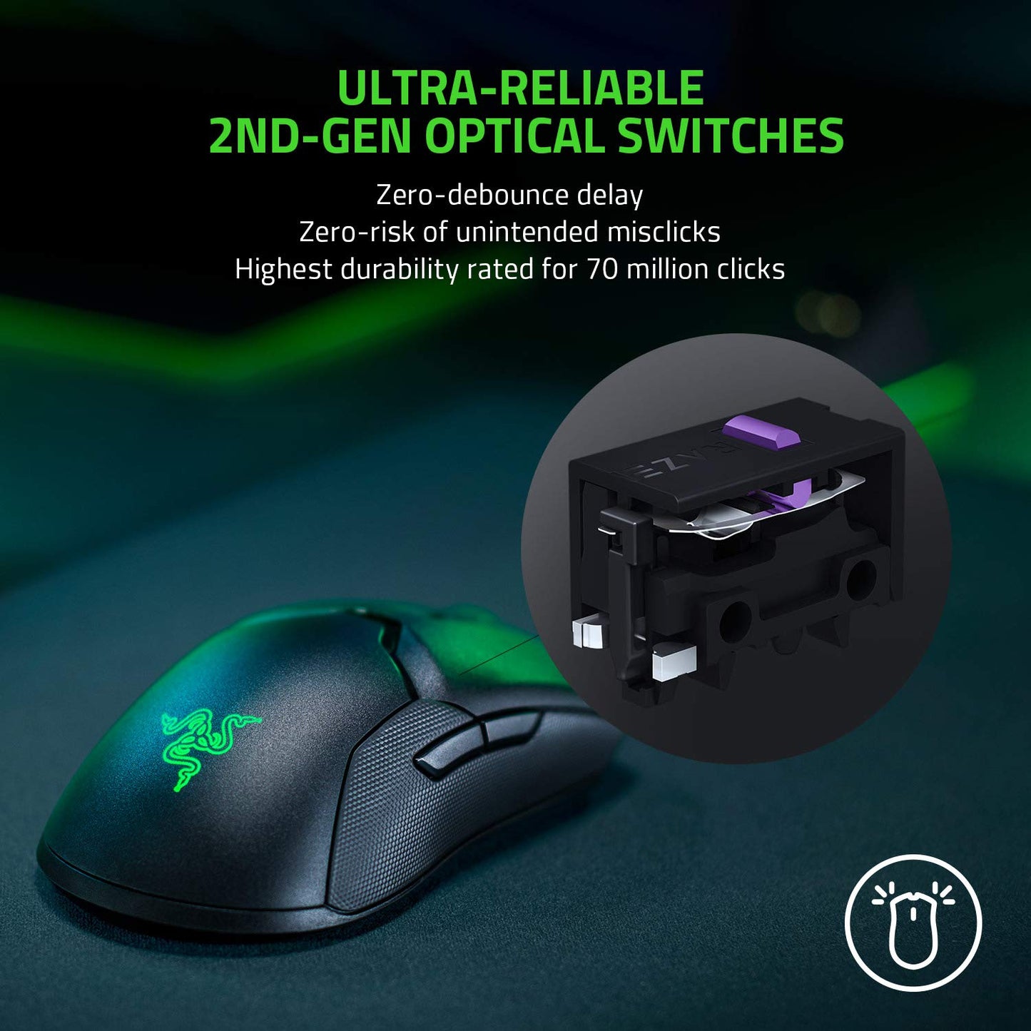 Razer Viper Ultimate – Leichtgewichtige kabellose Gaming-Maus &amp; RGB-Ladestation: Hyperspeed-Funktechnologie – Optischer Sensor mit 20.000 DPI – Nur 74 g leicht – 70 Stunden Akkulaufzeit – Quecksilberweiß 
