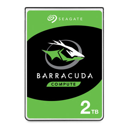 Seagate BarraCuda 2 TB interne Festplatte (HDD) - 2,5 Zoll SATA 6 Gb/s 5400 U/min 128 MB Cache für PC/Laptop (ST2000LM015) (Generalüberholt)