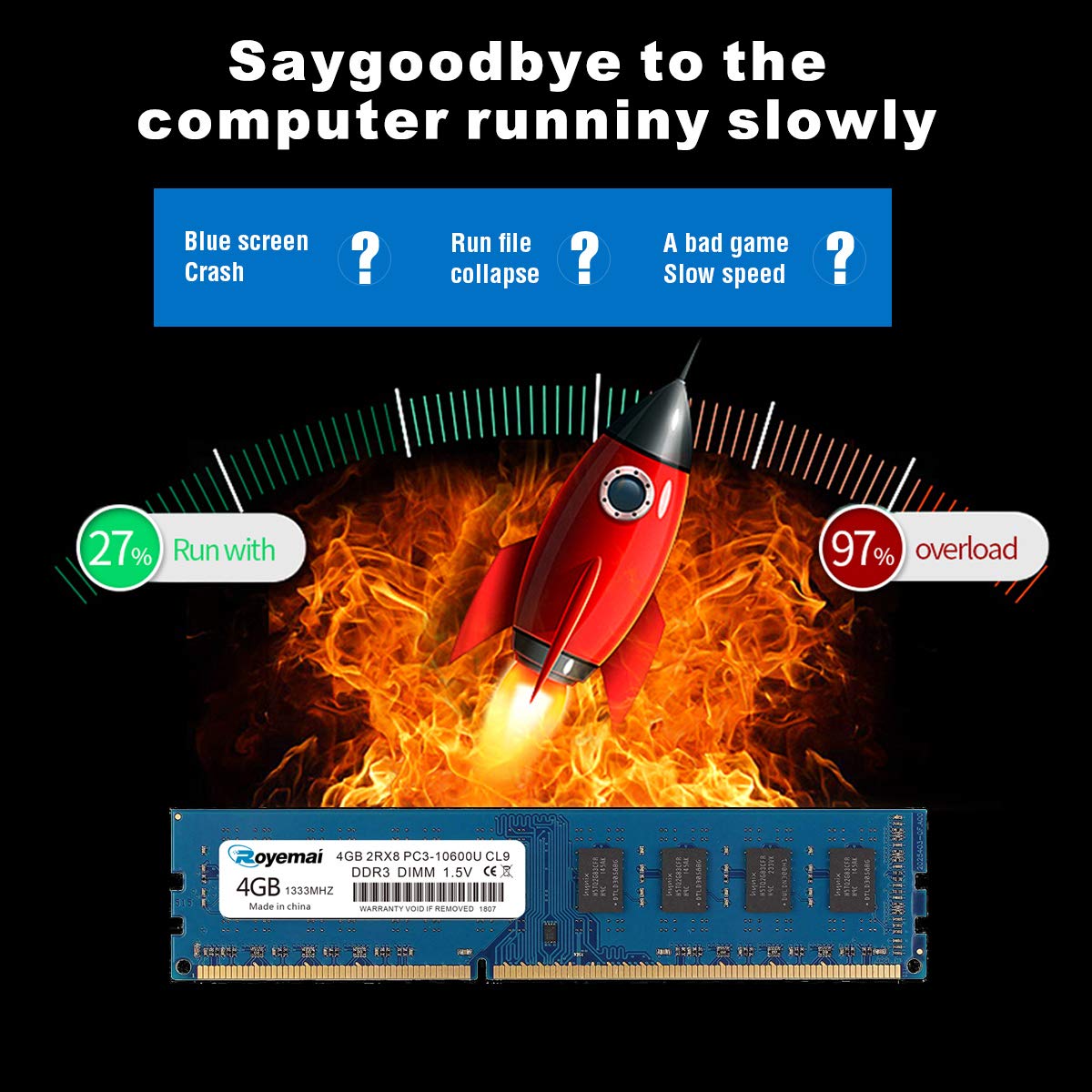 PC3-10600U 8GB Kit (2x4GB) DDR3 10600 1333MHz PC3-10600 4GB 2Rx8 240-Pin DIMM CL9 1,5V Desktop-RAM-Speichermodul