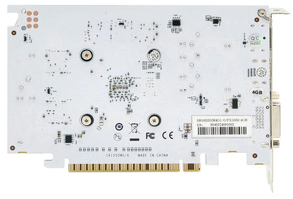 SRhonyra GTX 1050 4GB Gaming-Grafikkarte GDDR5 128 Bit PCIe 3.0 x16 Bus Stromversorgung DisplayPort 1.4 HDMI 2.0 DVI-Anschlüsse