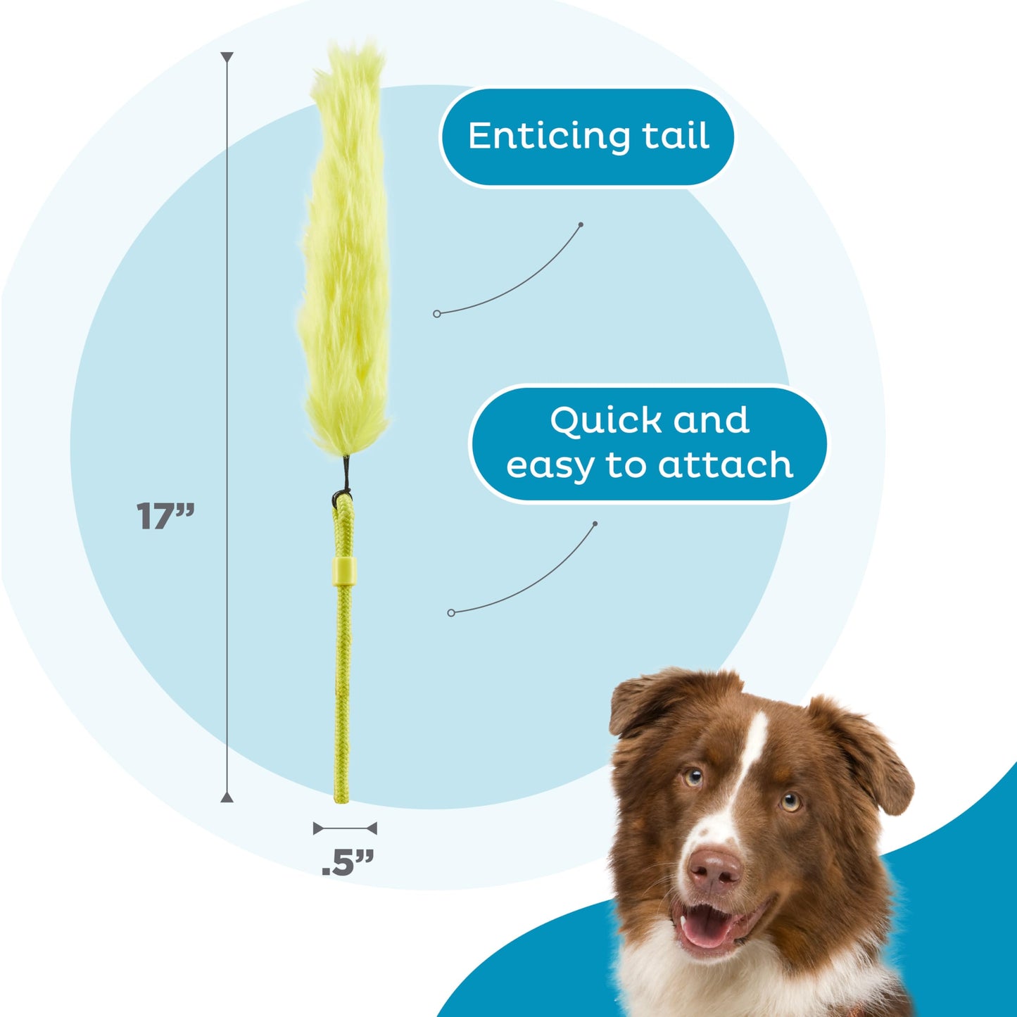 Outward Hound Tail Teaser Ersatzköder für Hunde-Teaserstab, Fuchs 