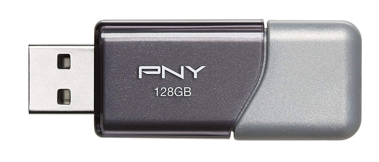 PNY 128GB USB 3.0 Flash Drive Turbo Attache 3 (20er-Packung) USB-Sticks im Bundle mit (10) Everything But Stromboli Lanyards (P-FD128TBOP-GE)