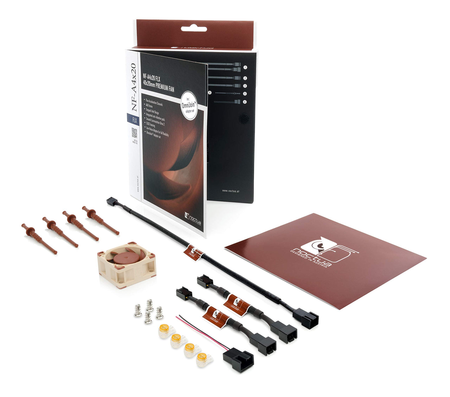 Noctua NF-A4x20 FLX Computergehäuselüfter - Kühlkomponenten (Computergehäuse, Lüfter, 4 cm, 3700 U/min, 5000 U/min, 4400 U/min)