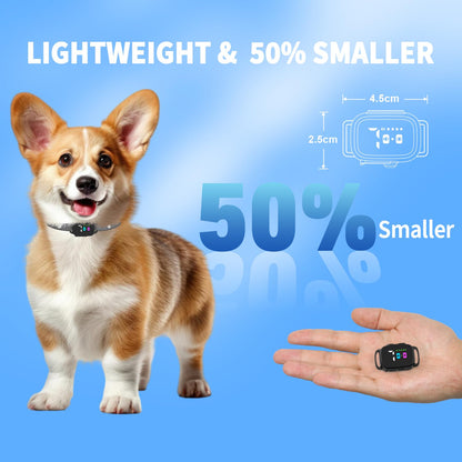 RICIVI Antibellhalsband für kleine Hunde, stromloses Antibellhalsband mit 7 Empfindlichkeitsstufen, 3 einstellbaren Modi (Piepton &amp; Vibration), IP67 wasserdicht – effektiv und tierschonend, Premium Schwarz