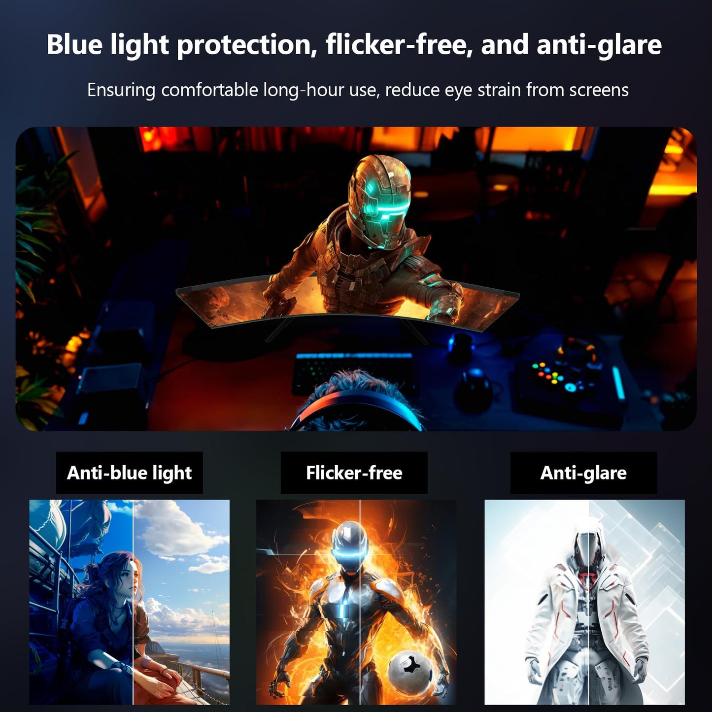 Z-Edge 32-Zoll-Curved-Gaming-Monitor, FHD 1080P 240Hz Curved-Monitor, 1500R Computermonitor, MPRT 1ms Monitor, UG32P 2x DP 1.4 Anschlüsse und 2x HDMI 2.0 Anschlüsse 