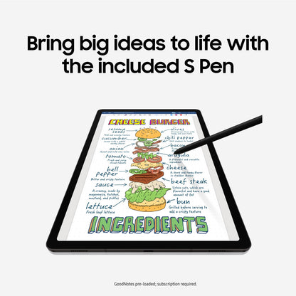 SAMSUNG Galaxy Tab S9+ Plus 12,4 Zoll, 512 GB, WiFi 6E Android-Tablet, Snapdragon 8 Gen2 Prozessor, AMOLED-Bildschirm, S Pen, IP68-Zertifizierung, US-Version, 2023, Graphit (Generalüberholt)