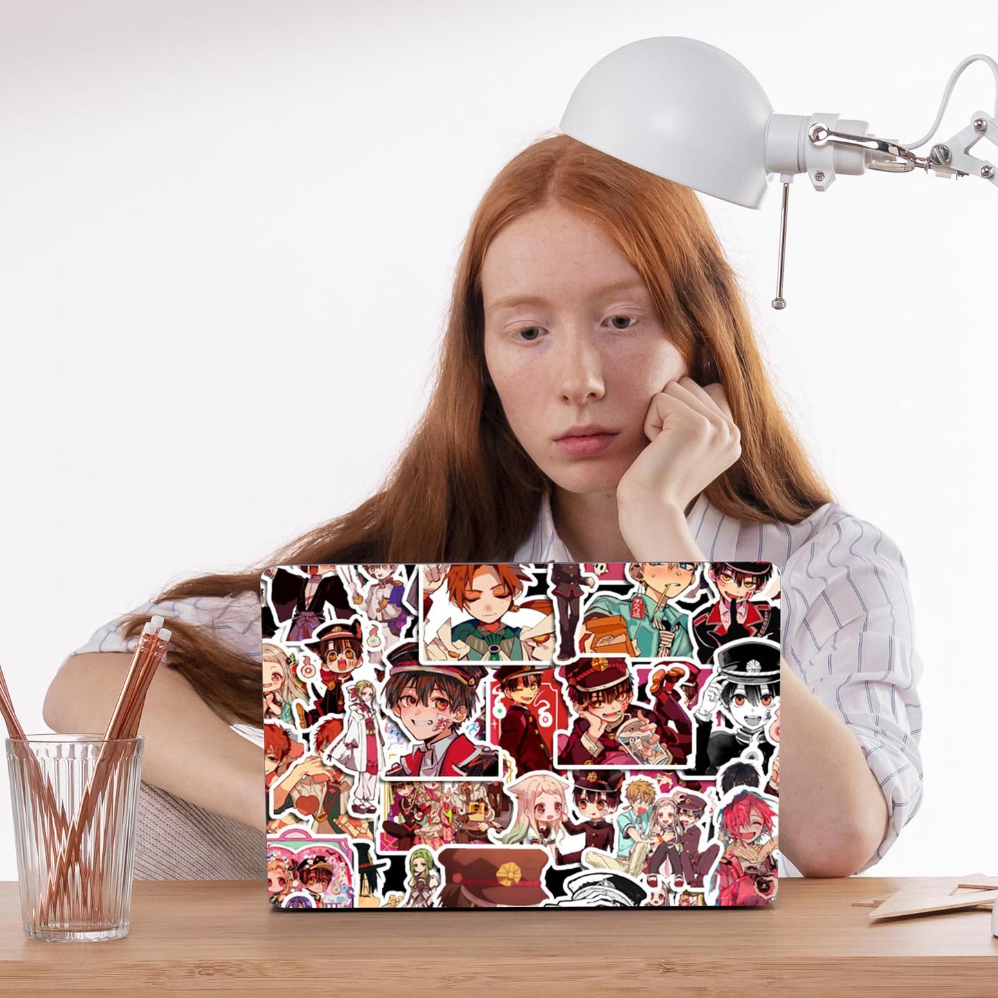 Pounchi Niedliche Anime-Sticker (100 Stück) Cartoon-PVC-Sticker, Geschenke für Laptop, Wasserflasche, Skateboard, Partyzubehör, Dekorationen, Teenager, Kinder