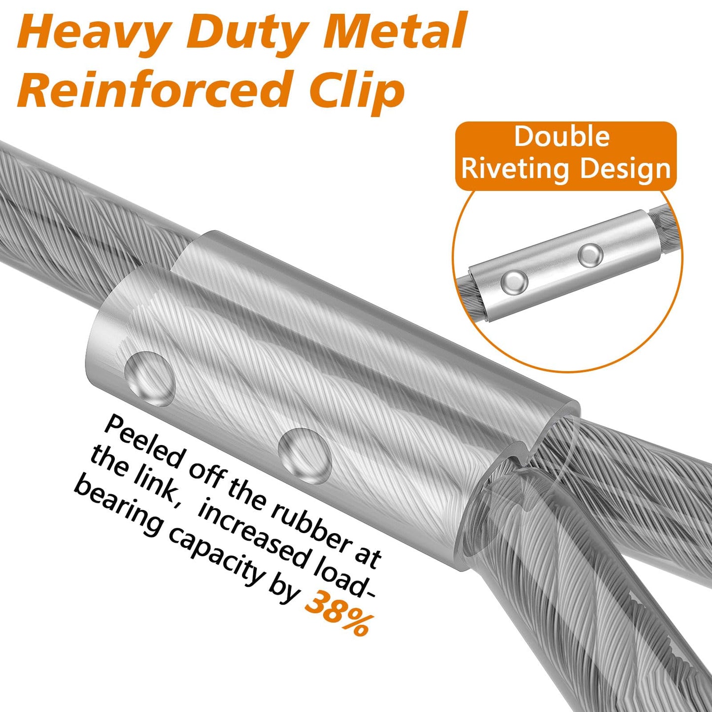 XiaZ Hundeleine, 6 m, robuste Hundekette für den Außenbereich mit abschließbarem Haken, Hundeleine für den Garten, Anbindeleine für kleine, mittlere und große Hunde bis 113 kg