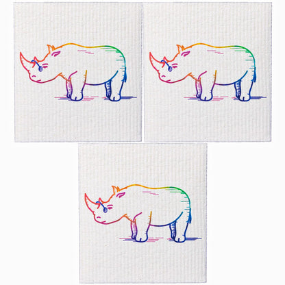 Schwedische Geschirrtücher – Umweltfreundliche, wiederverwendbare Küchentücher – 10er-Pack Reinigungstücher für Geschirr, Arbeitsflächen und Oberflächen – Super saugfähig, kompostierbar, Zero-Waste-Alternative