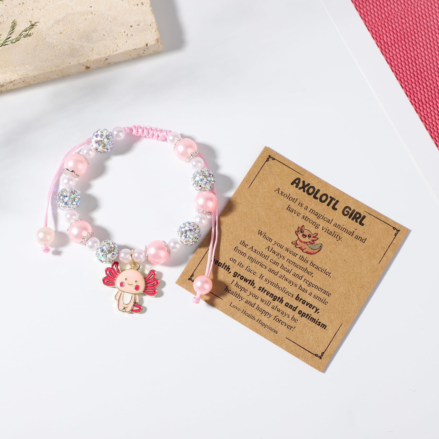 TENICER Axolotl-Geschenke für Mädchen, 7-teiliger Geburtstagsgeschenkkorb für Axolotl-Liebhaberinnen, Tochter, Enkelin, Nichte