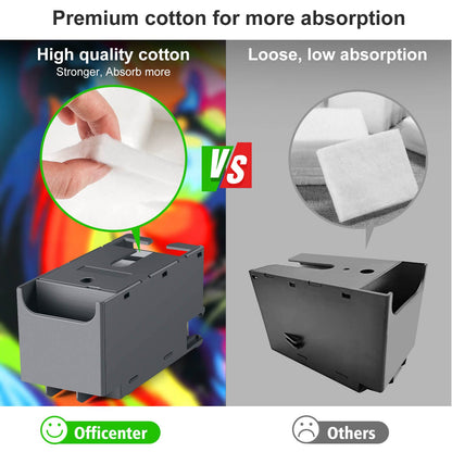 OFFICENTER T6715 T6716 ​​Tintenwartungsbox für Workforce Pro WF-3820 WF-4820 EC-4020 WF-4830 WF-4720 WF-4834 WF-4734 WF-4730 WF-4740 ET-8700 EC-4030 WF-M5799 WF-C5710 WF-M5299 WF-C5290 Drucker