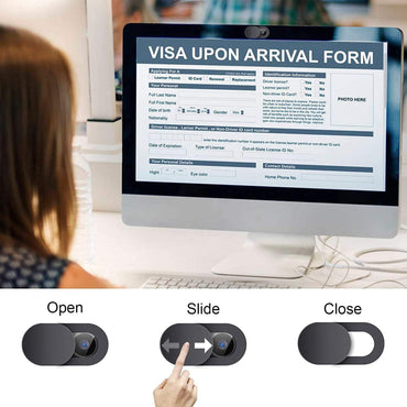 Natipo Webcam Cover,3 PCS Camera Cover Slide, Ultra-Thin Webcam Cover Slide Compatible for Laptop Desktops, MacBook, PC, Tablet, Cell Phone and more Accessories -Protect Your Privacy Security (3-Pack)