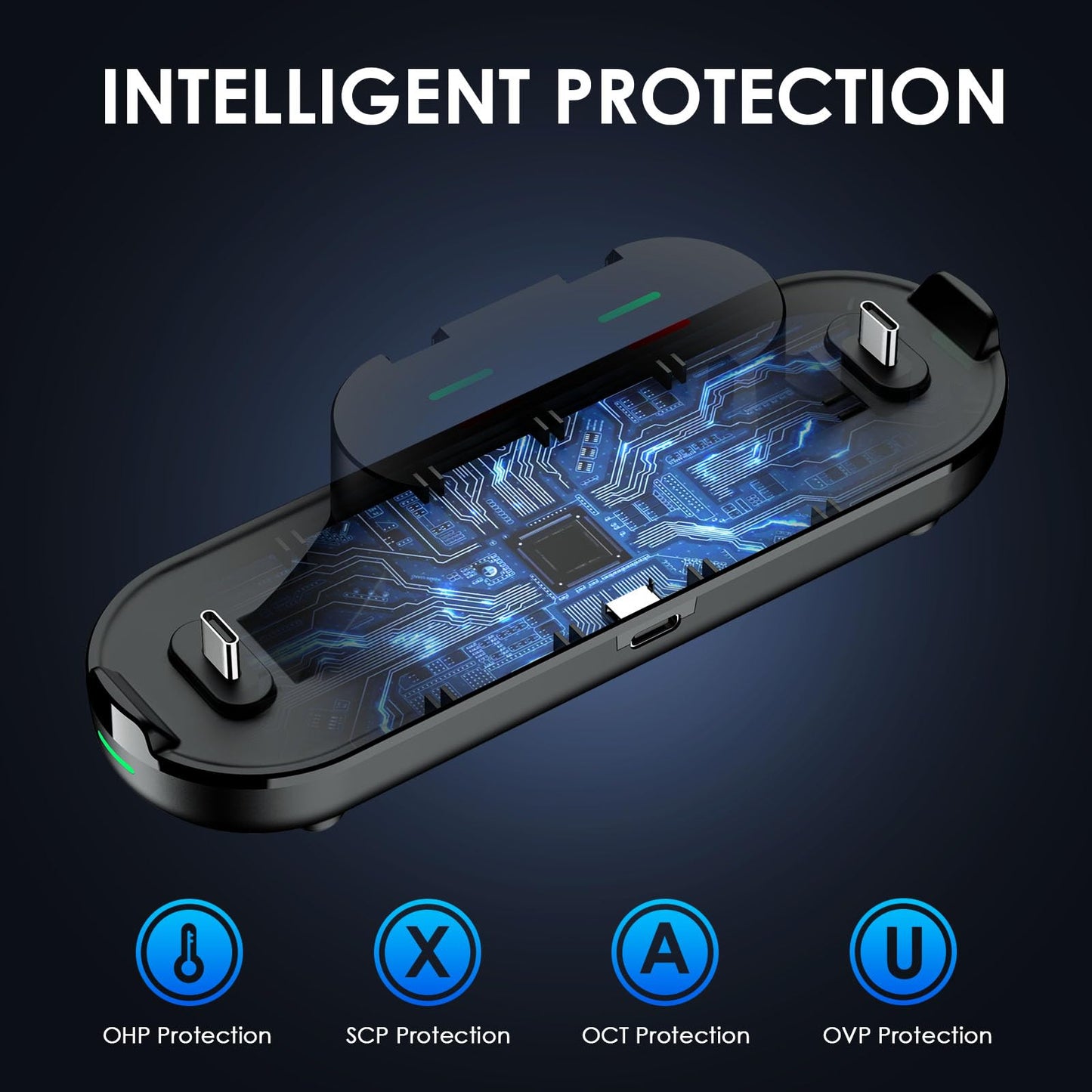 RGB-Switch-Controller-Set (2er-Pack) mit Ladestation, kabelloser Switch Pro Controller für Switch 2 oder 1/Lite/OLED, Gamecontroller mit Hall-Effekt-Joystick, Bewegungssensor, Dual-Vibration, Screenshot-Funktion und Kabel