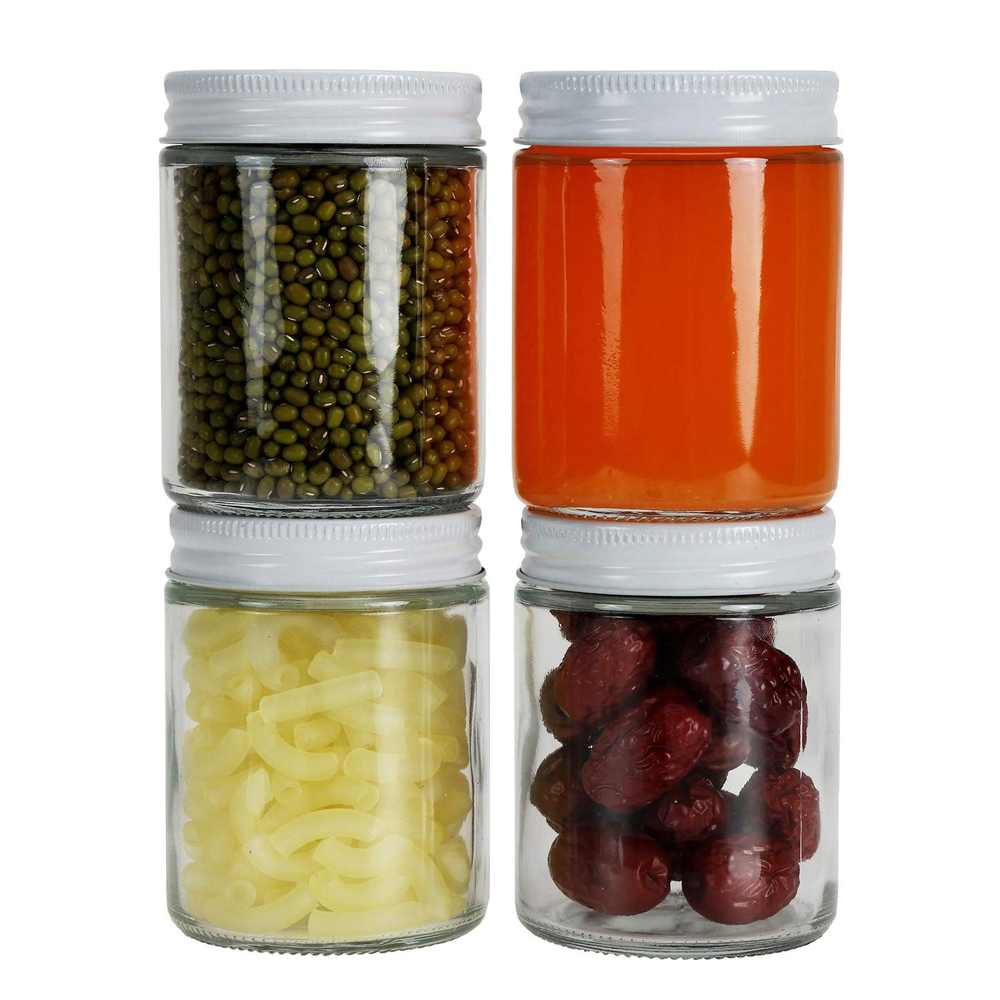 Suwimut 12er-Pack Einmachgläser aus Glas, 9 oz (ca. 255 ml), geradwandige, klare Einmachgläser mit normaler Öffnung, Aufbewahrungsbehälter für Marmelade, Gelee, Honig, Gewürze, Gastgeschenke für Hochzeiten und Babypartys