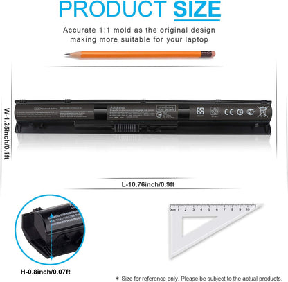 800049-001 KI04 K104 Battery for HP Pavilion 17-g 17t-s 15-ab 15t-ab 15-an 15-ab223cl 15-ab243cl 15-ab247cl 17t-s100 17-g119dx 17-g192dx 17-g133cl 17-g121wm 17-g153us 800009-421 800010-421 800050-001