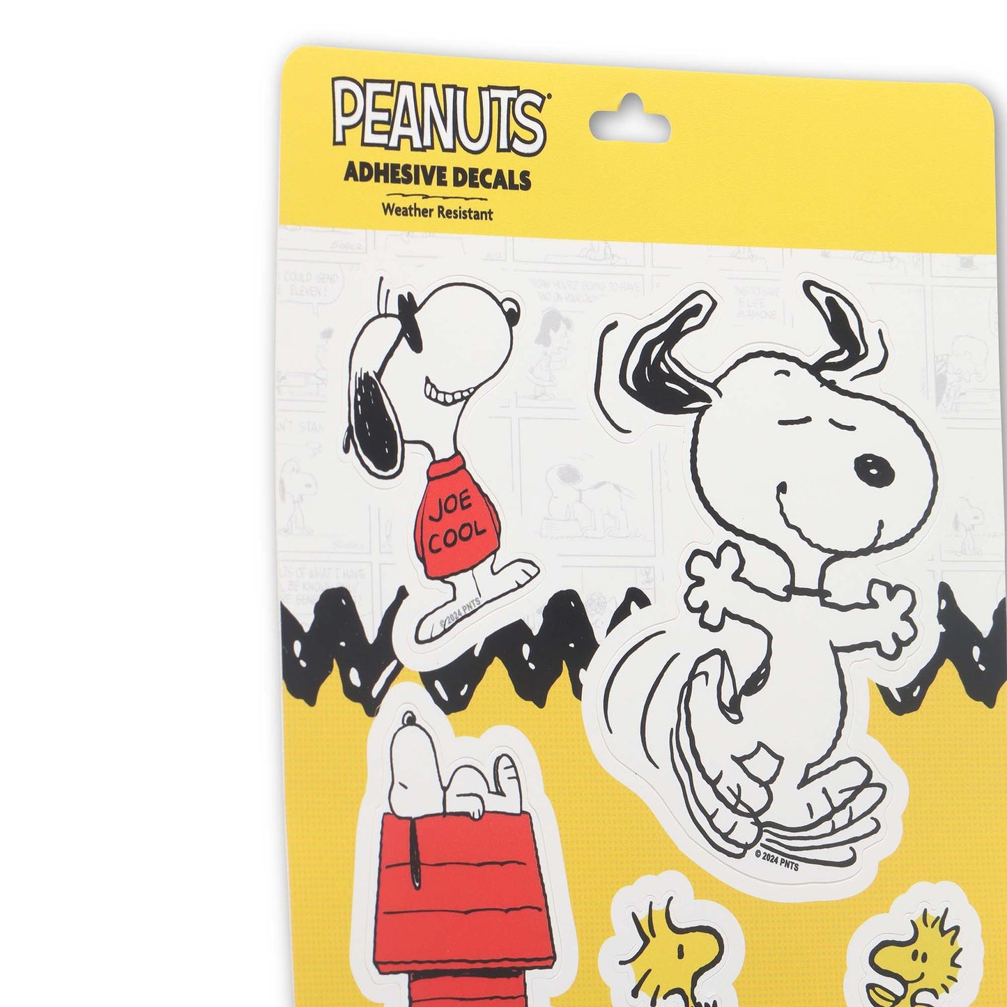 Peanuts Snoopy Adhesive Vinyl Decals - Fun Set of Snoopy Stickers for Car, Window, Water Bottle or Laptop