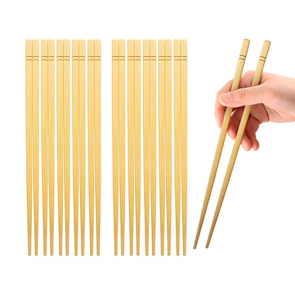 9.5 Inch X 5 Pairs Chopsticks,Reusable,Simplea and Minimalistic Design,More Size Choices 7"/9.5"/12"