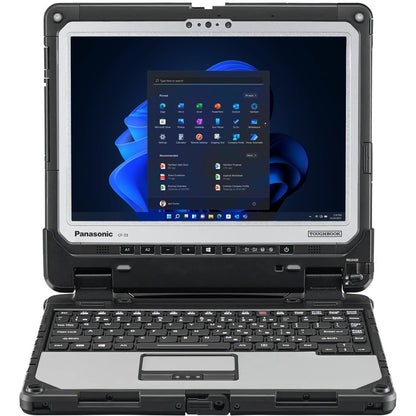 Panasonic Toughbook CF-33 MK1, robustes 2-in-1-Gerät, Intel Core i5-7300U bis zu 3,5 GHz, 12-Zoll-QHD-Touchscreen + Digitizer, 8 GB RAM, 256 GB SSD, 4G LTE, Premium-Tastatur, Windows 11 Pro, Silber (Generalüberholt)