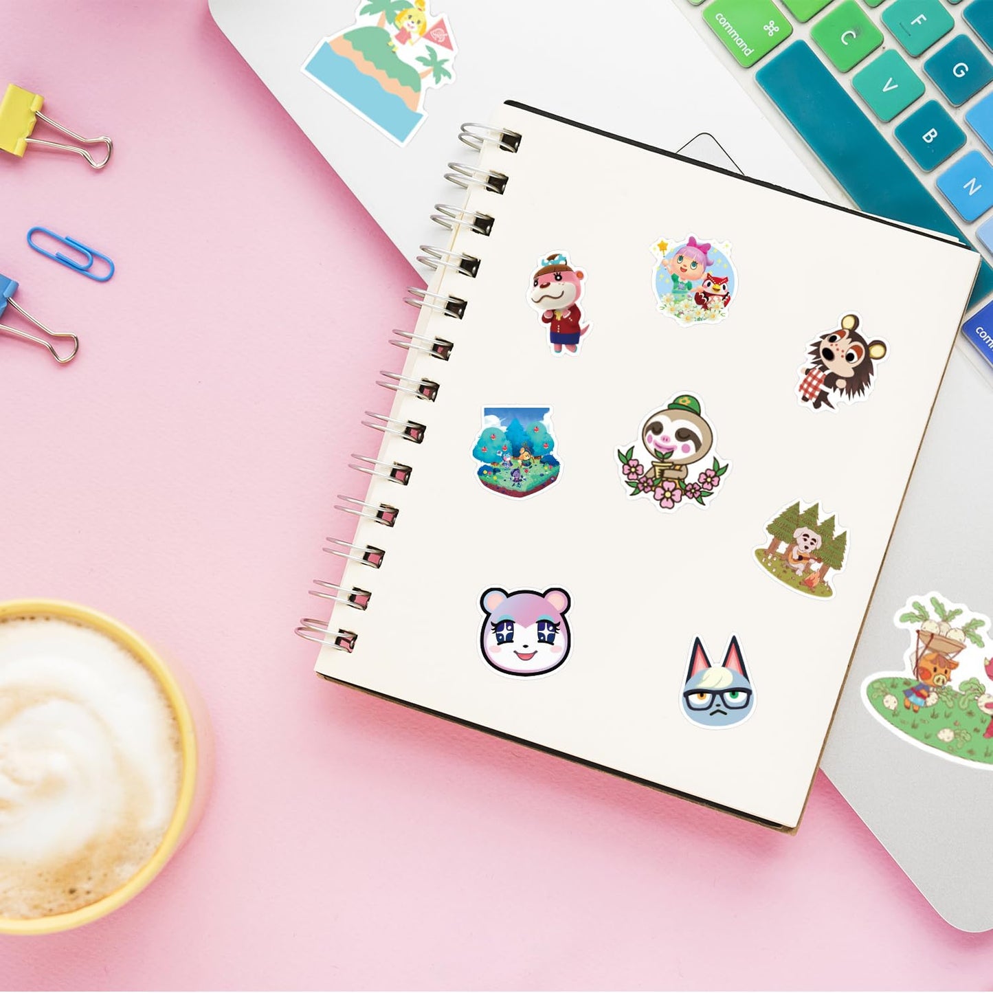 Pounchi Cartoon-Tier-Spielaufkleber (200 Stück) Niedliche Cartoon-PVC-Aufkleber Merchandise-Geschenke für Partyzubehör Dekorationen Laptop Wasserflasche für Teenager Kinder