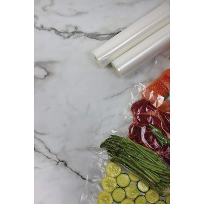 NESCO VS-04R Zwei 11" x 20' Vakuumierrollen für individuell zugeschnittene Vakuumierbeutel. Kompatibel mit Nesco Vakuumiergeräten und anderen Marken.