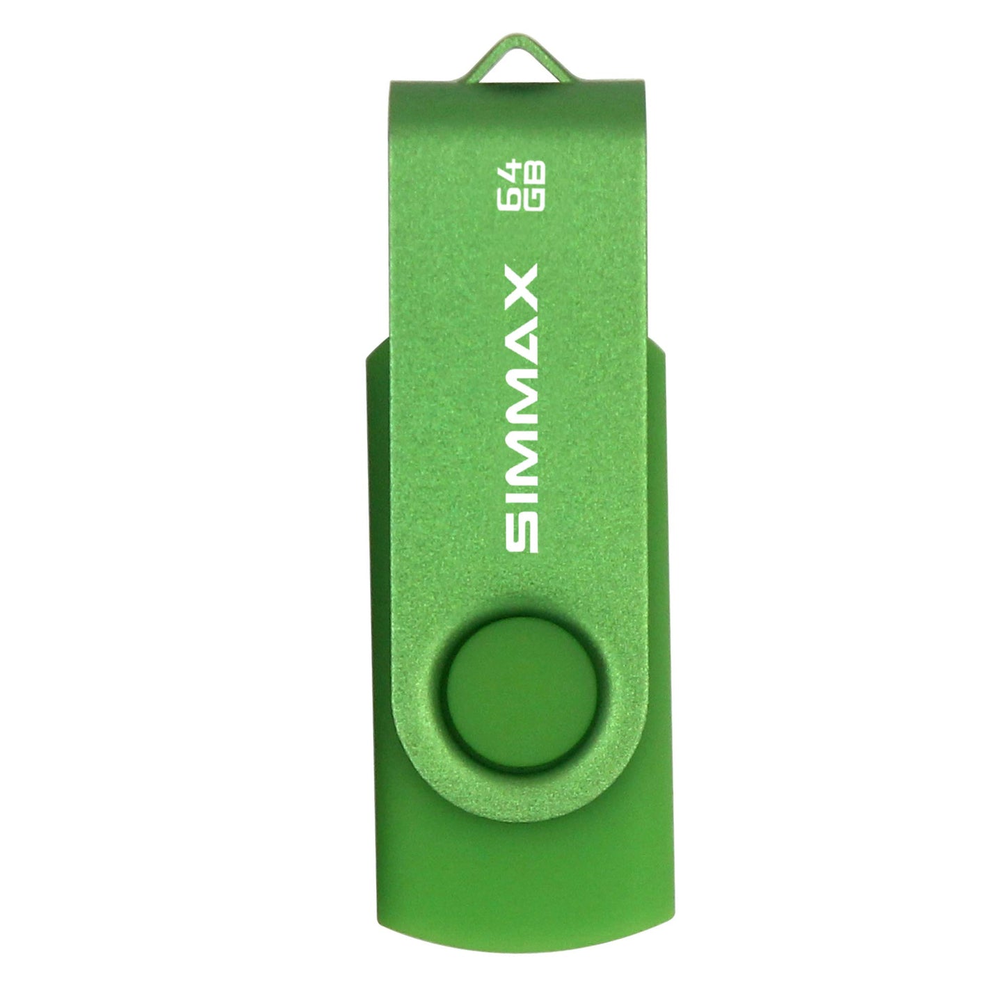 SIMMAX USB-Sticks, 5er-Pack, 64 GB, drehbares Design, USB 2.0, USB-Stick, Zip-Laufwerk (64 GB, Blau, Grün, Schwarz, Rot, Lila)