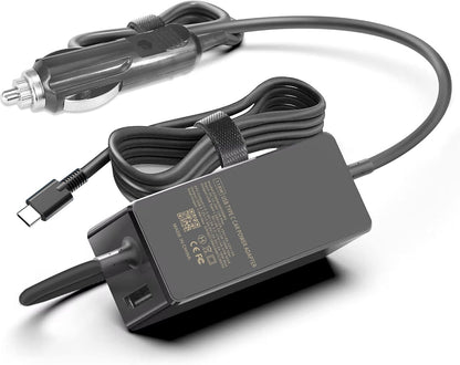 100W USB C Laptop Car Charger for Dell Latitude/Dell XPS, Lenovo Thinkpad/Yoga/IdeaPad, MacBook Pro/Air, HP Spectre/Elitebook, LG Gram, Samsung Acer Asus Chromebook Charger