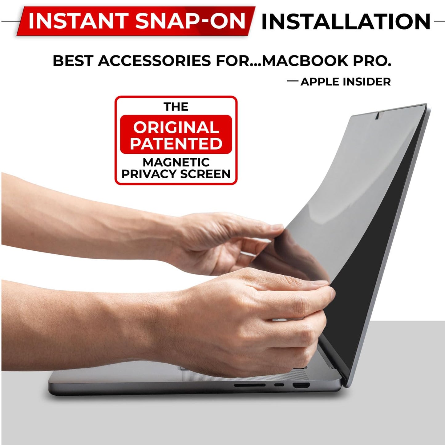 SightPro Magnetischer Blickschutz für MacBook Pro 14 Zoll (2021–2025, M1–M5, Pro, Max) – Patentierter, abnehmbarer Blickschutzfilter für Laptops