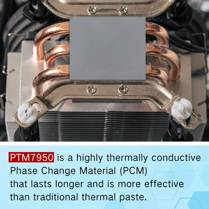 Nuanchu GPU-Wärmeleitpad PTM7950 Phasenwechsel-Wärmeleitpad 8,5 Watt pro Meter pro Kelvin Leitfähige Silikonpaste CPU-Paste für Laptop, Spielekonsole (40 x 80 x 0,2 mm)